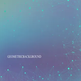 未来技术背景分子和通信。用点连接的线。矢量图。