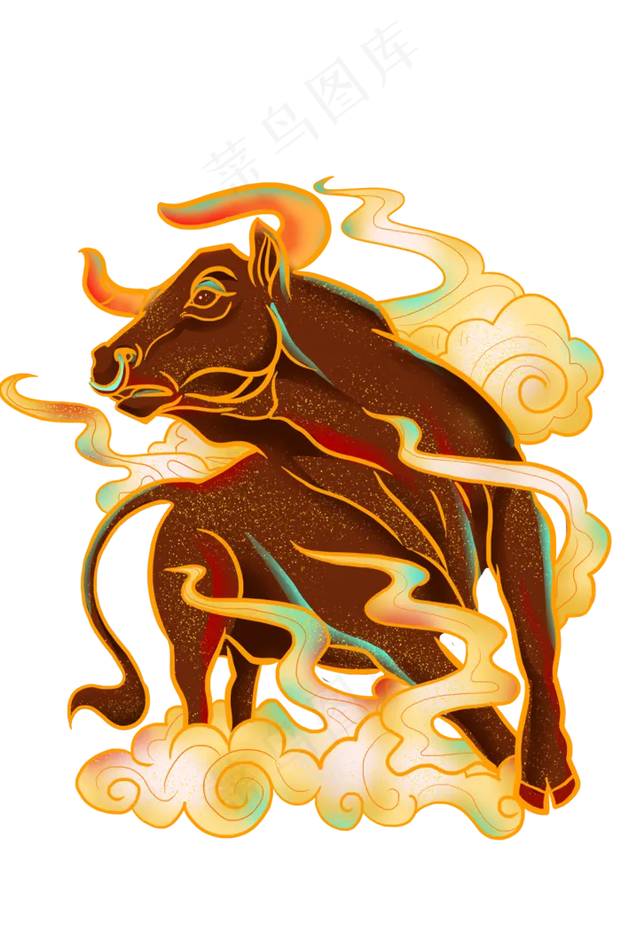 牛年老牛(2000X2999(DPI:300))psd模版下载