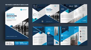 公司业务简介页小册子模板