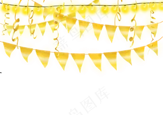元旦节金色吊饰