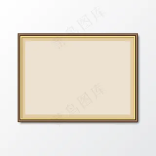 带阴影的优雅相框。矢量图解