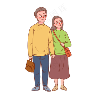 七夕情人节情侣谈恋爱