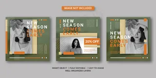 时尚社交媒体帖子模板