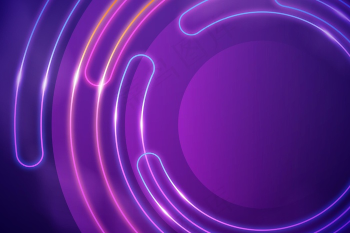 抽象霓虹灯壁纸设计