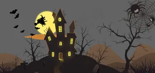 万圣狂欢之夜黑色诡异banner