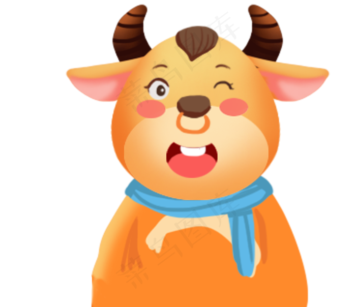 卡通牛动物