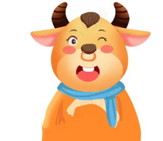 卡通牛动物