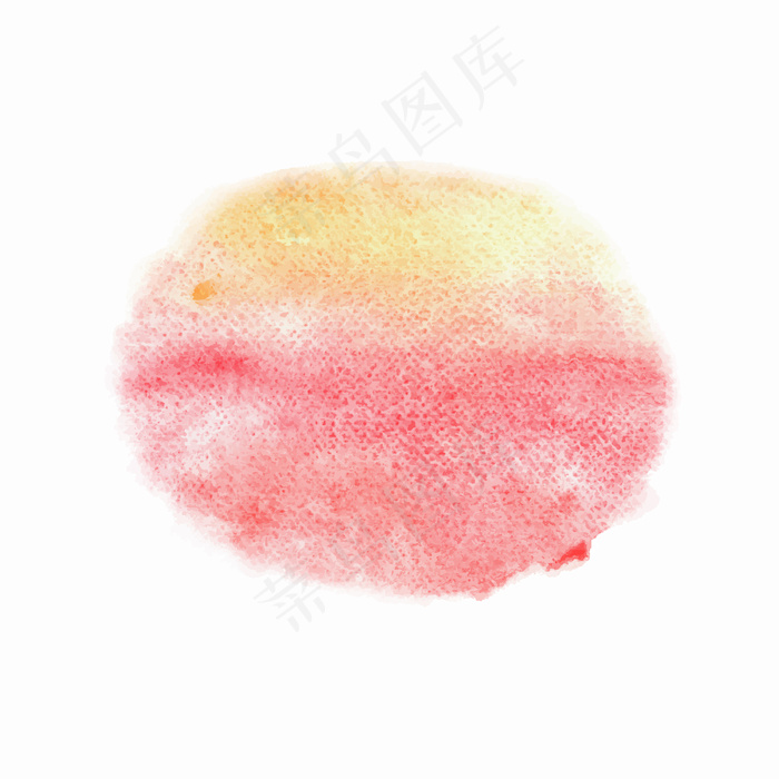 白色背景上的橙色和黄色抽象水彩。