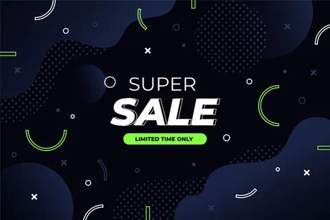 抽象的黑暗销售背景