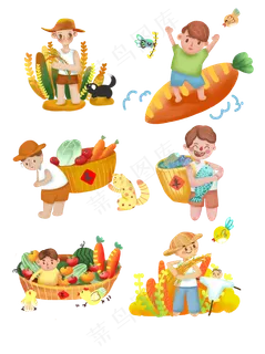 秋分秋季秋收农民