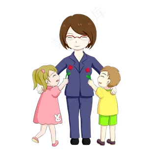 教师节女教师学生