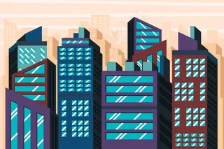 城市-视频会议背景