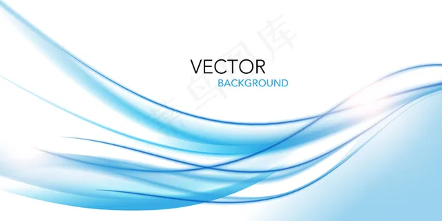 抽象蓝色波浪形,带有模糊的灯光漩涡线背景 抽象蓝色波浪形,带有模糊的灯光漩涡线背景