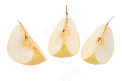 切开水梨水果