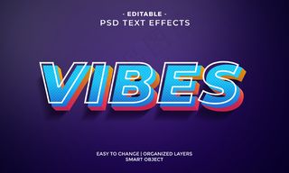 现代多彩动感文字效果