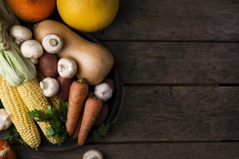 秋季蔬菜搭配复制空间