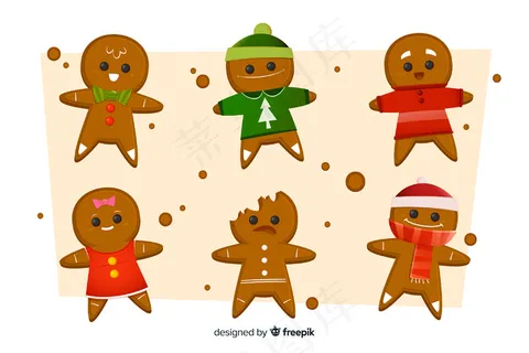 姜饼人圣诞饼干系列