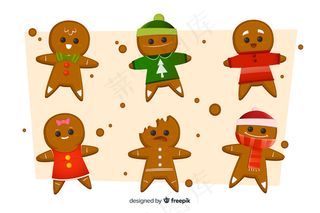 姜饼人圣诞饼干系列