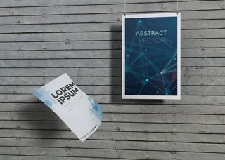 木制背景上的实体商业文件