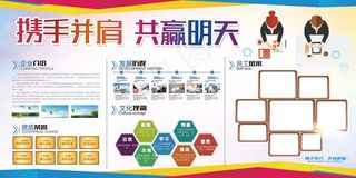 企业文化展板 企业展板 文化展图片