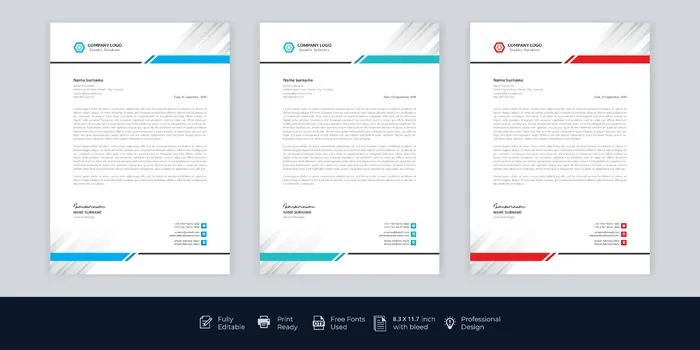 现代公司信笺eps,ai矢量模版下载
