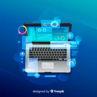 渐变顶视图笔记本电脑背景 渐变顶视图笔记本电脑背景