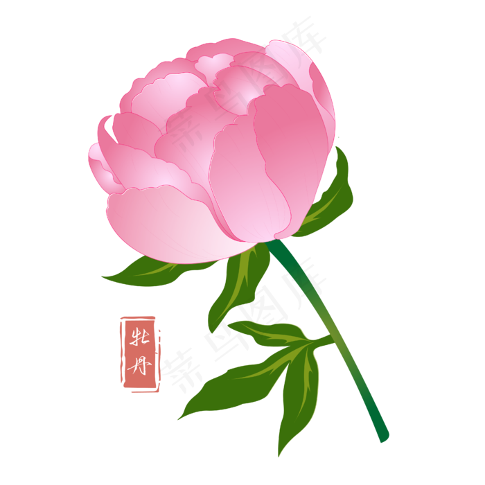 粉色的花朵(4167*4167px 300 dpi )ai矢量模版下载