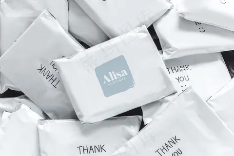 一堆网上购物包模型样机