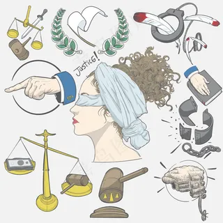 手绘插图集正义