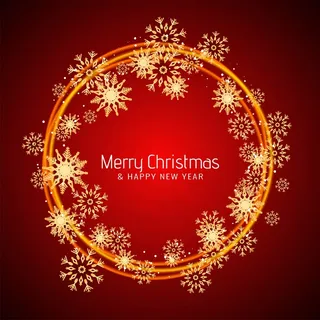 圣诞快乐红色问候背景