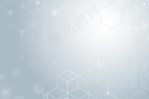 带立方体图案的灰色渐变背景矢量