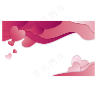 七夕剪纸风浪漫边框