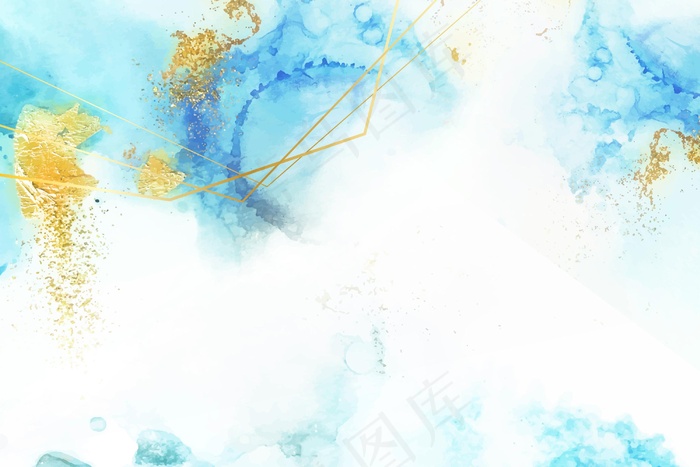 金箔水彩画背景