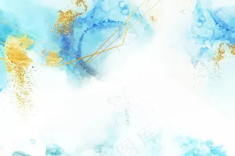 金箔水彩画背景 金箔水彩画背景