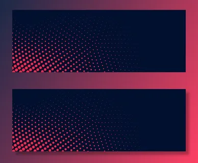 抽象虚线横幅banner背景