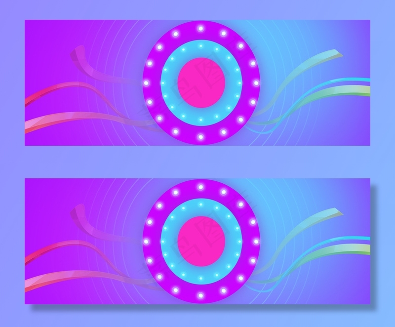 双12狂欢节紫色几何banner(1920*700px 	       )psd模版下载