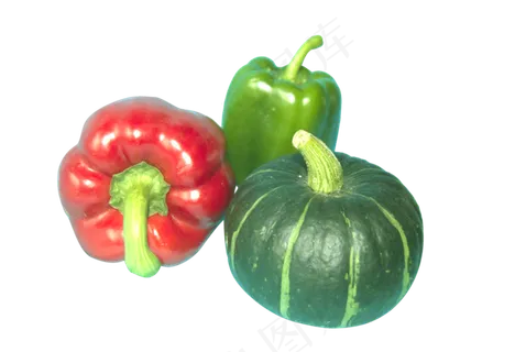 新鲜美味蔬菜辣椒南瓜