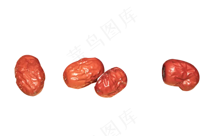 四颗新鲜新疆大红枣食物(1000X667(DPI:300))psd模版下载