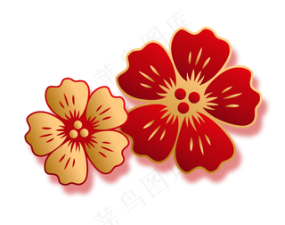 中国风梅花国潮风