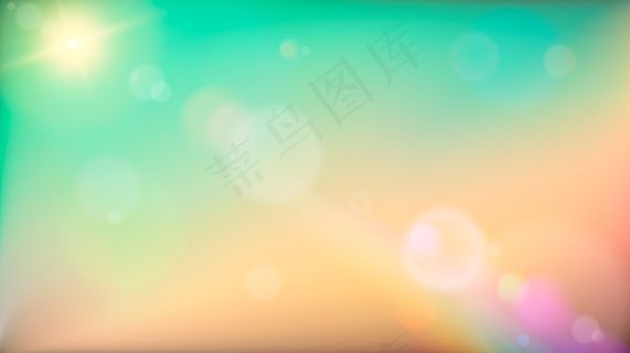 柔和多彩的抽象背景。插图