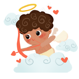 情人节爱神丘比特射箭