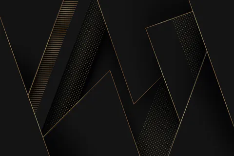 金色细节的深色纸层背景