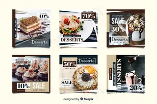 带照片的烹饪模板集