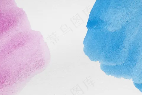 淡粉色和强蓝色柔和色调