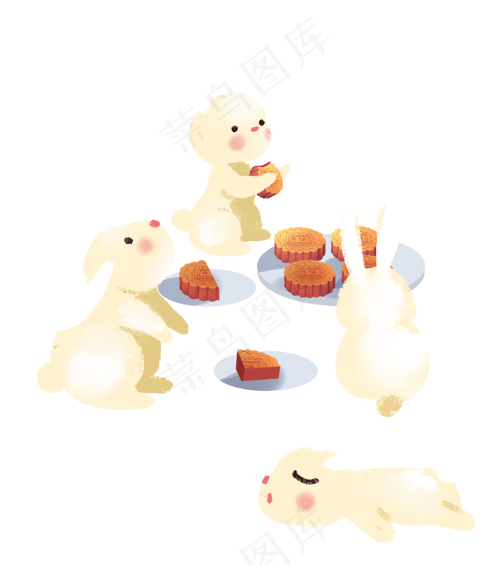兔子月饼(1952X2256(DPI:96))psd模版下载