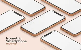 等距智能手机模型样机
