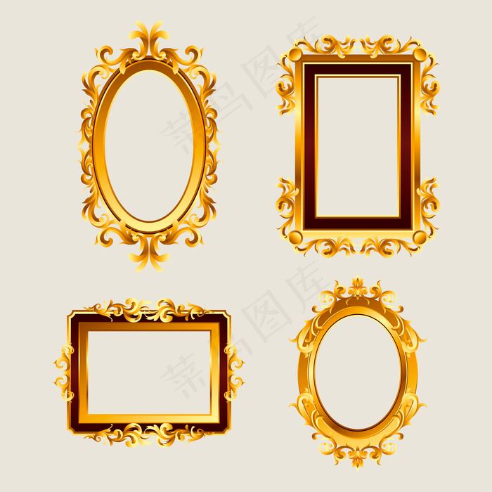 复古风格的写实画框