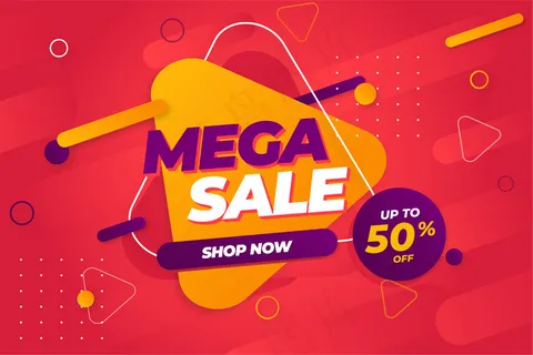 特价大甩卖横幅banner背景模板