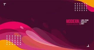 现代抽象彩色波浪背景