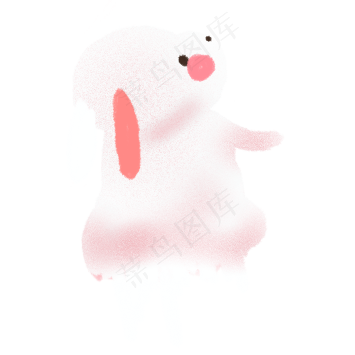  白兔兔子 (2000X2000(DPI:300))psd模版下载